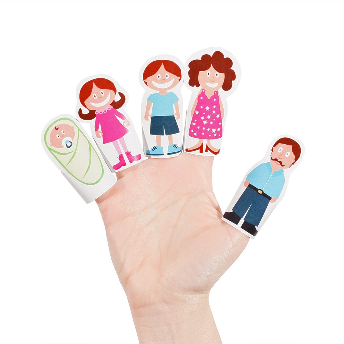 Family Paper Finger Puppets – PUKACA family-paper-finger-puppets-pukaca