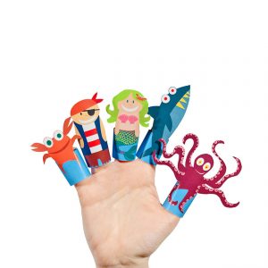 Sea Story Paper Finger Puppets