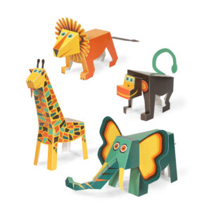 Jungle Animals Paper Toys