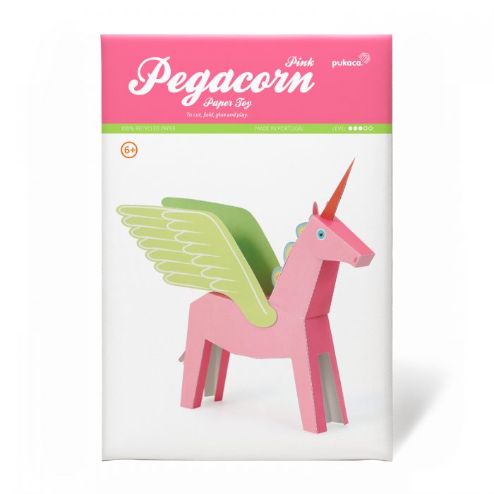 Pink Pegacorn Paper Toy