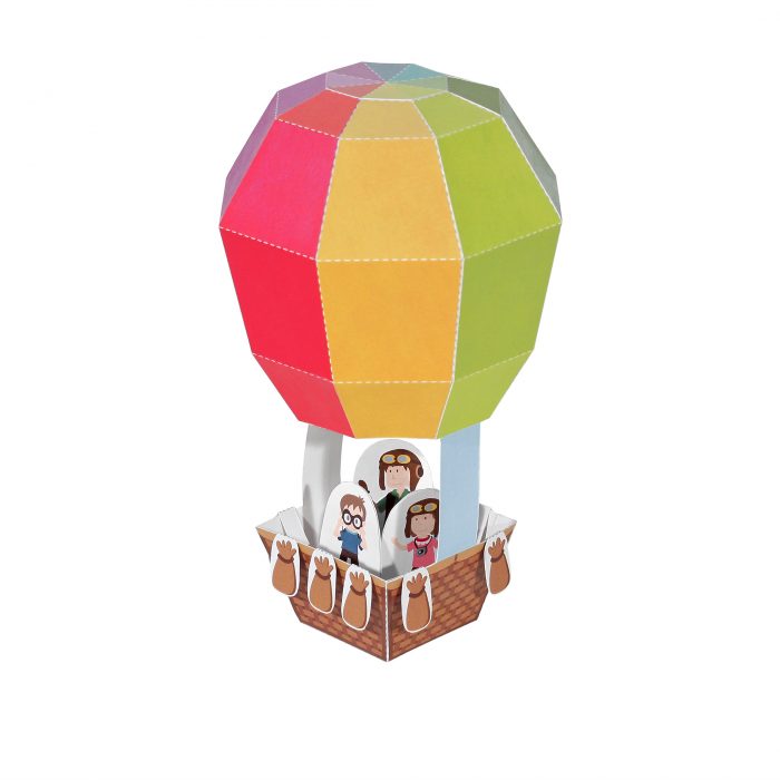 Hot Air Balloon Paper Toy