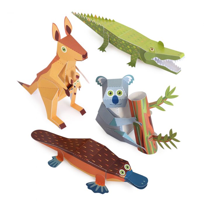 Australian Animals Paper Toys