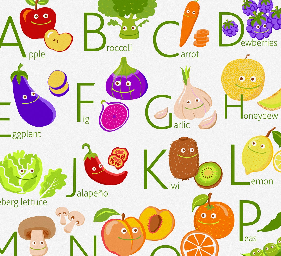 Fruit And Vegetable Posters