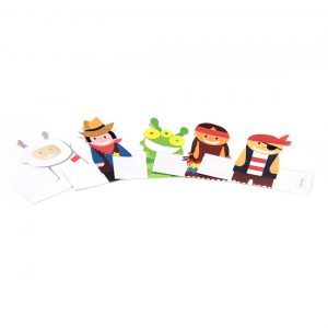 Heroes Paper Finger Puppets