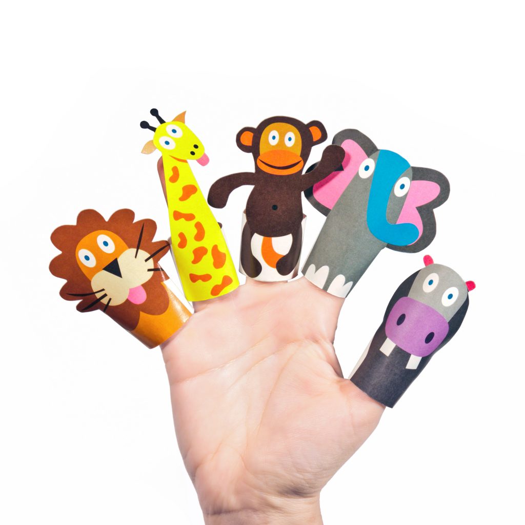 Jungle Animals Paper Finger Puppets PUKACA