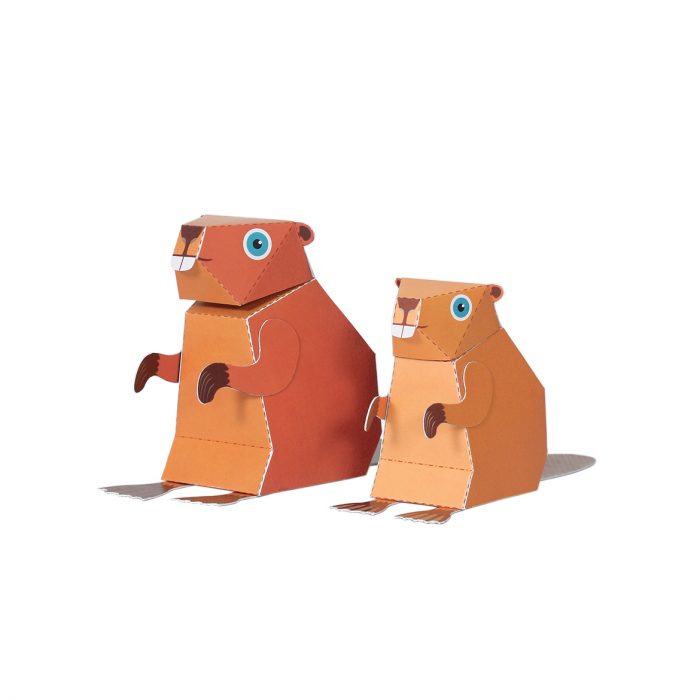Maxi Beaver Paper Toys
