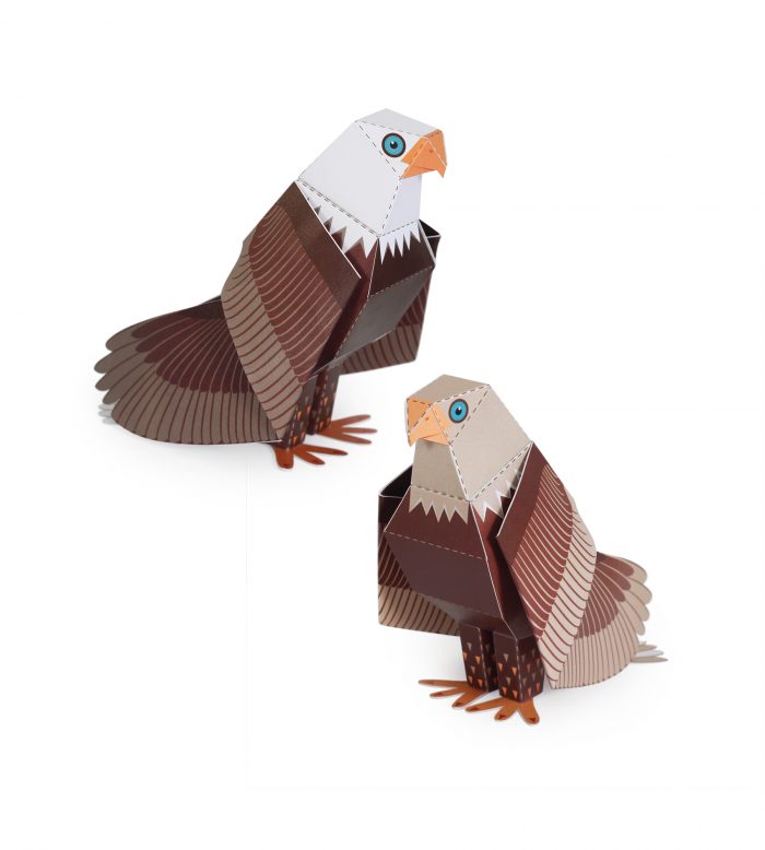 Maxi Bald Eagle Paper Toys