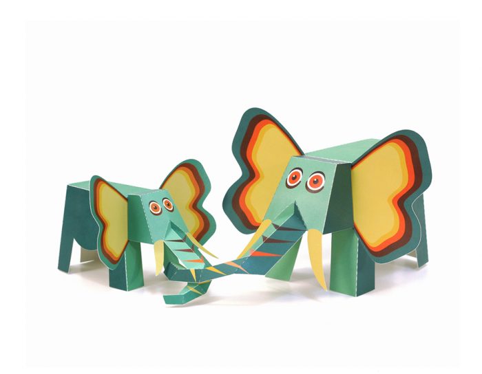 Maxi Elephant Paper Toys
