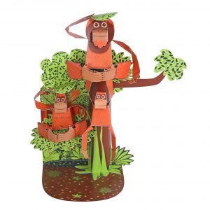 Orangutans Paper Toy