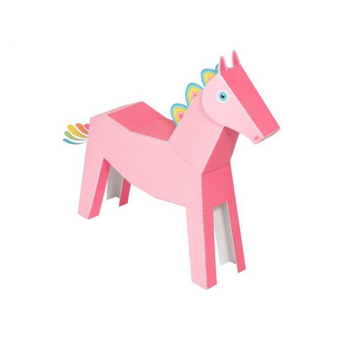 Pink Pegacorn Paper Toy