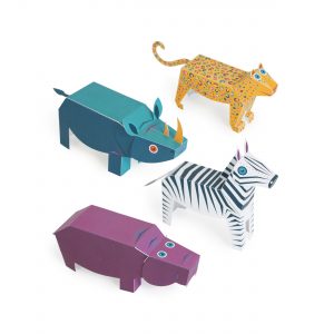 Savannah Animals Paper Toys